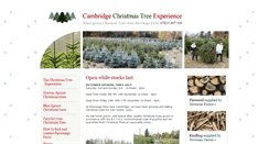 Desktop Screenshot of cambridgechristmastreeexperience.co.uk