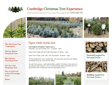 Tablet Screenshot of cambridgechristmastreeexperience.co.uk